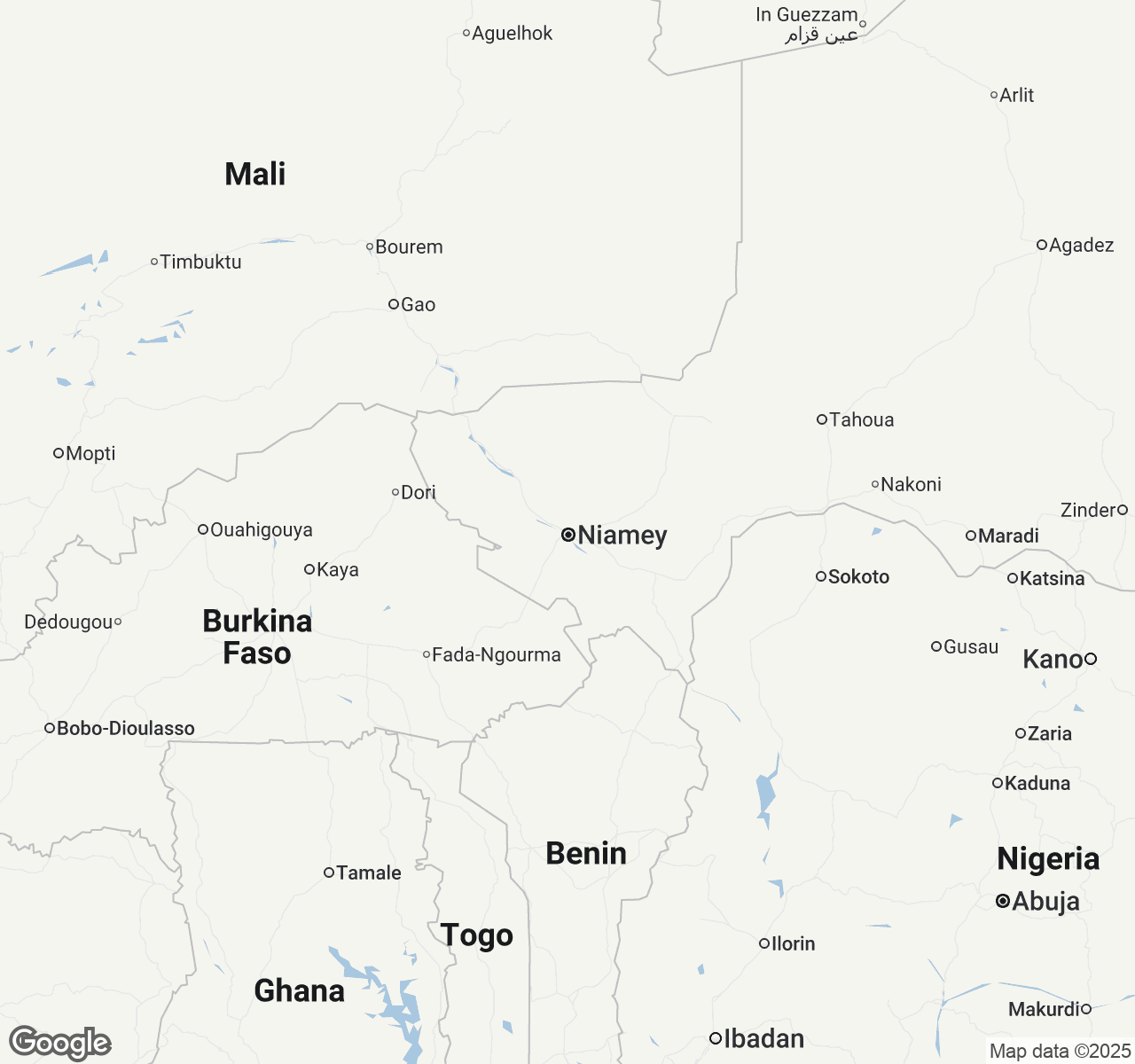 Map of Niamey